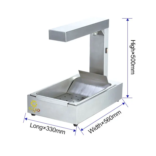 業務用チップススカトルオイルフィルターホットショーケース販売用