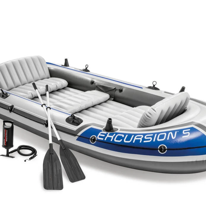 INTEX 68325 EXCURSION 5 BOAT SET - Ideal for Lakes & Rivers