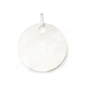 High Quality Silver Round Blank Engraving Pendants