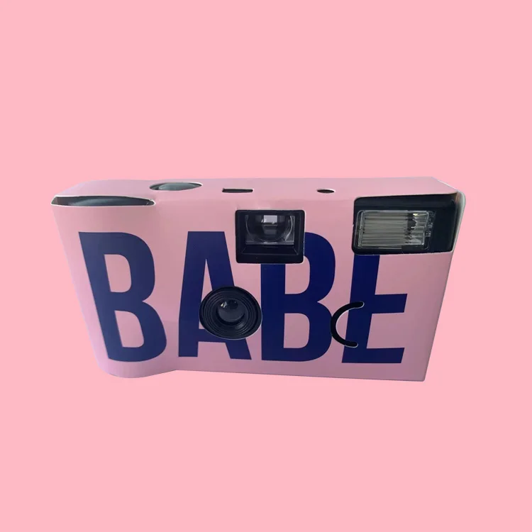 NEWEST LOVELY New One Touch Instant Best Cheap 35mm Film Disposable Wedding Camera with Flash Pastel Color Party Photography
