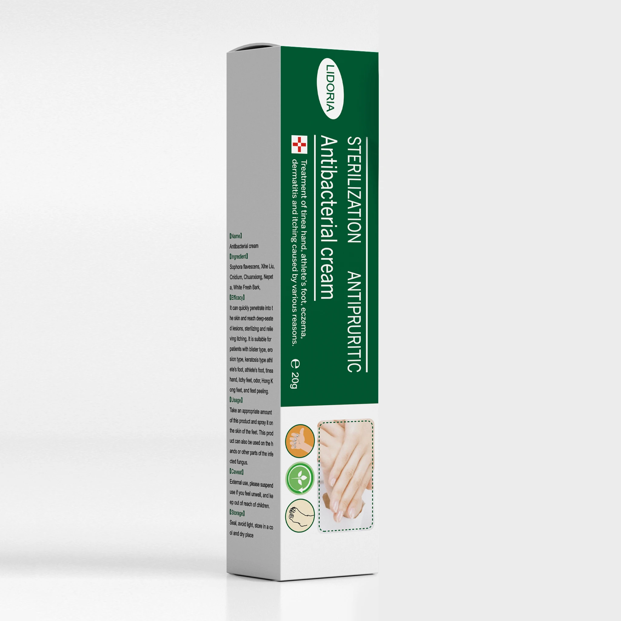 LIDORIA Wholesale Safe And Effective Anti Bacterial Cream Repair  Anti-cracking 20g Foot Itchy Cream| Alibaba.com