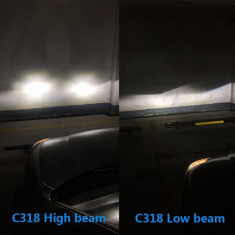 Free Sample Bombillos Led H4 With CE ROHS C318 Auto Kit Leds Double Beam Globalpowerleds No Fan Headlight Led H4