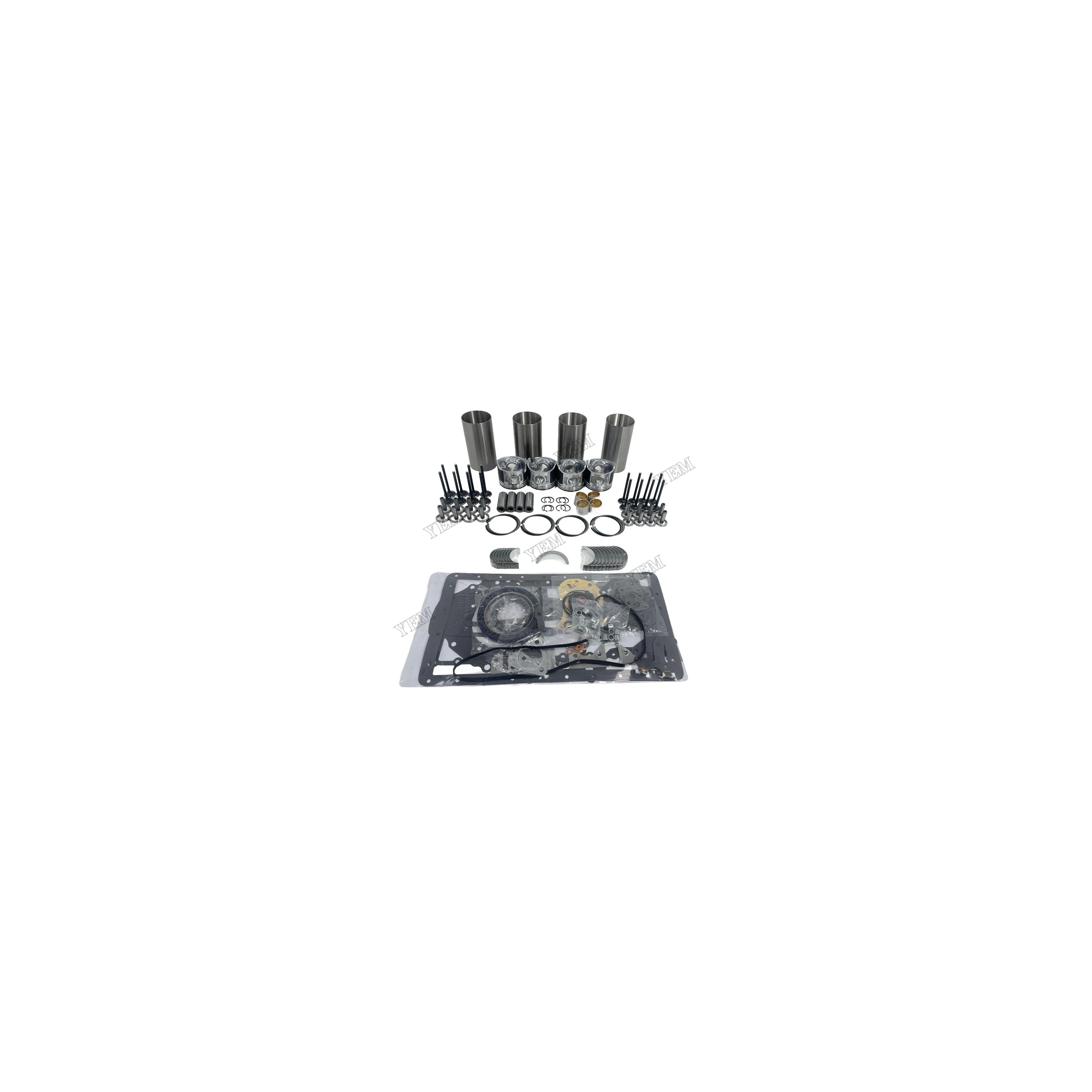 Overhaul Repair Kit With Valves Engine Bearing Liner Piston Ring Full Gasket Kit for Mitsubishi D04F Engine Parts