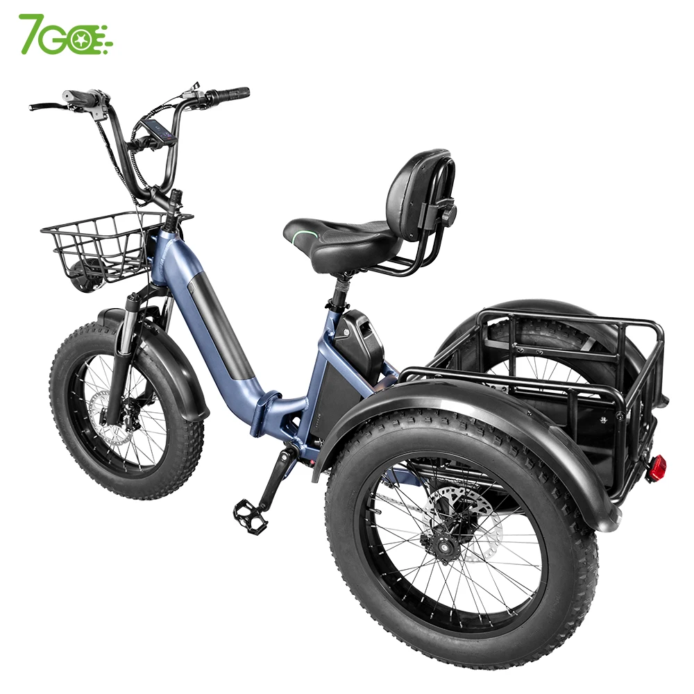 大人用バッテリー駆動電動三輪車三輪電動バイクトライク