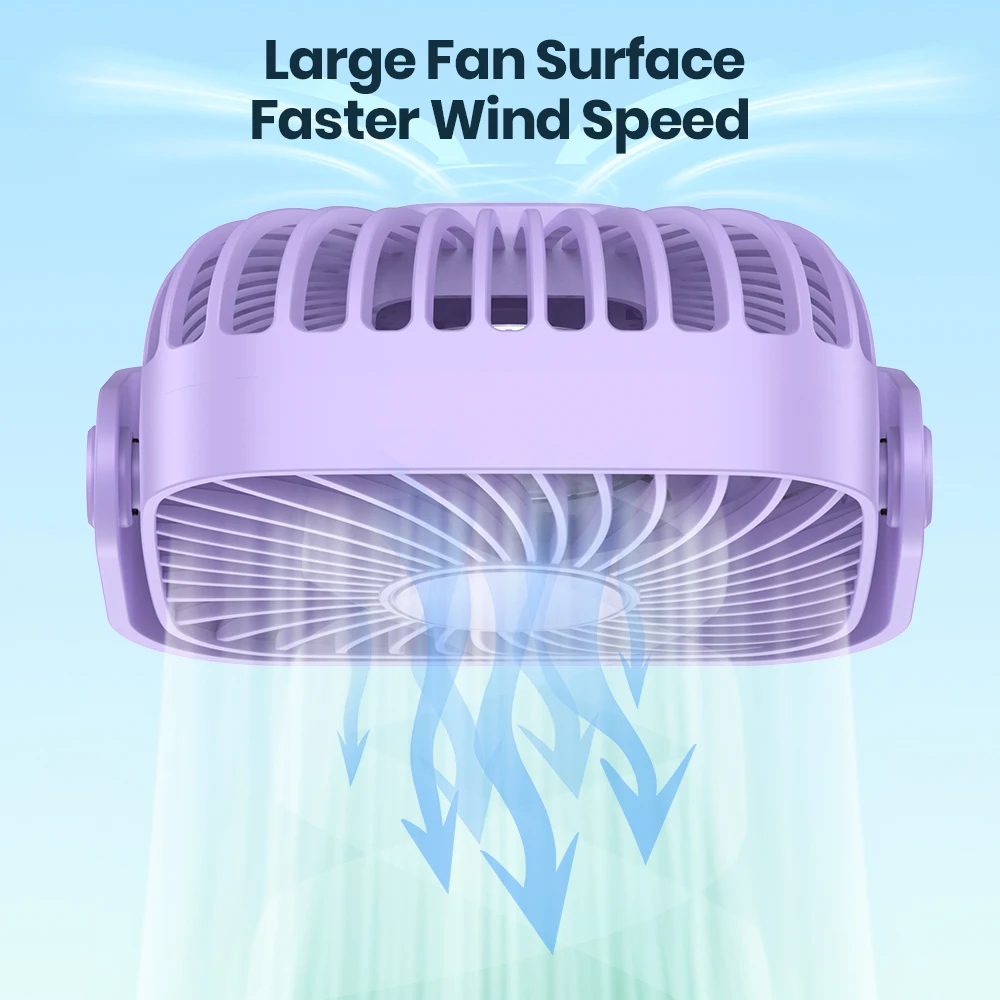 OEM K52 2024 New Design Customized USB Mini Table Fan Mute Large Wind Low Noise Desktop Fan