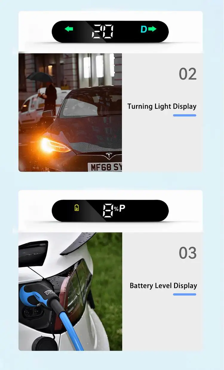 VX1750 (10).jpgaVjoy Head-up Display for Tesla Model 3 Y Electronics Car Accessories Door Status Speedometer Overspeed Alarm HUD