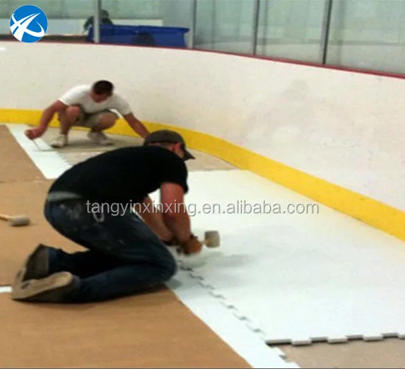 Synthetic Ice Rink Smooth Sheet Eco-Friendly PE HDPE UHMWPE for Plastic Artificial Ice Skating Rinks 15-20mm CNC Cutting