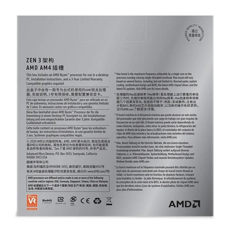 Original Stock New Amd R9 5900x Cpu 105w 12 Core Slot Am4 Desktop ...