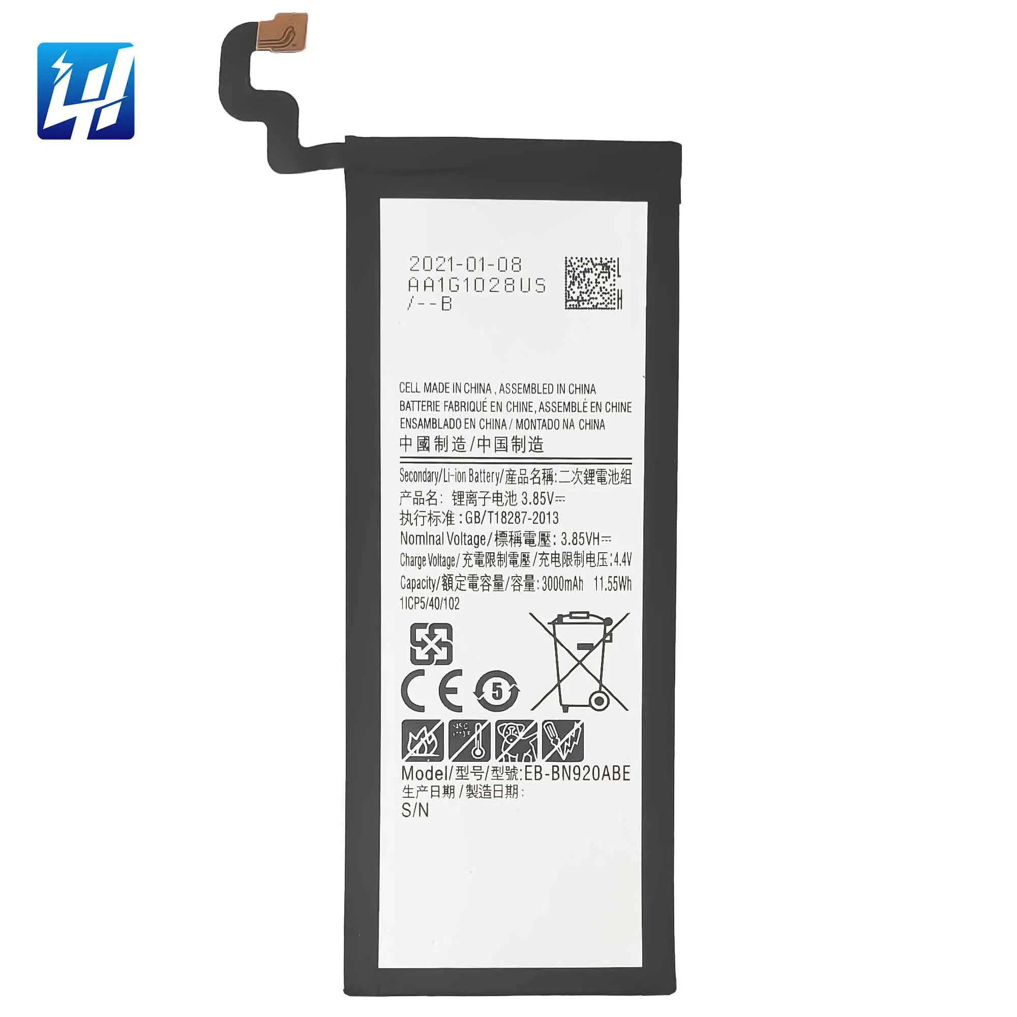 Oem 3000mah Eb-bn920abe Rechargeable Battery For Samsung Galaxy