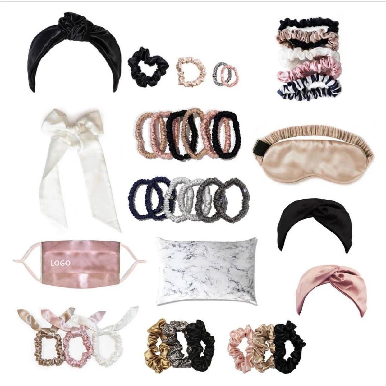 100% резинка для волос большого размера из чистого тутового шелка модная эластичная упаковка 100 + девочек