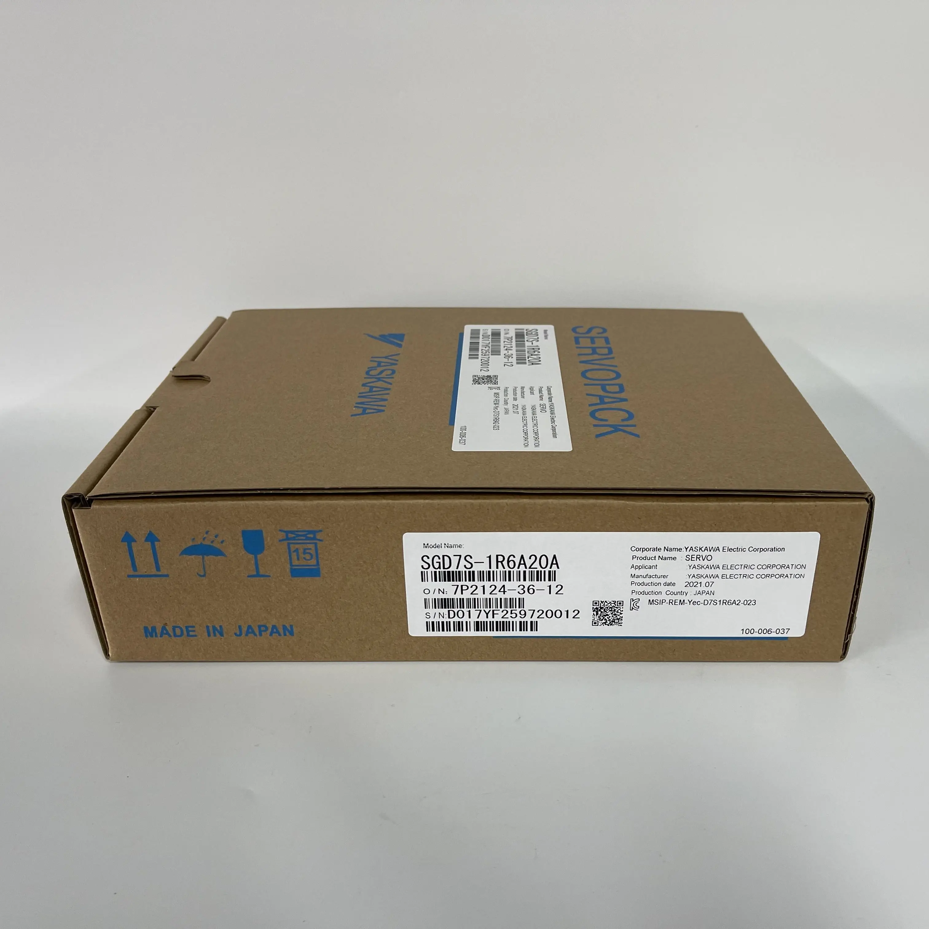 Yaskawa SERVOPACK AC Servo Amplifier SGD7S-1R6A20A