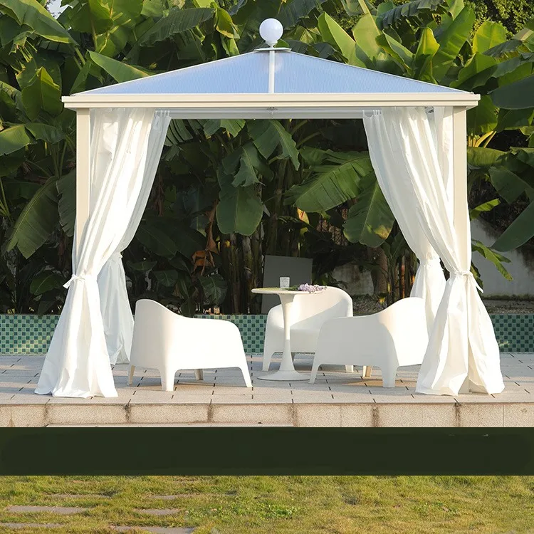 Joy 2024 Outdoor Garden Gazebo Hot New Aluminum Villa Terrace Gazebo ...