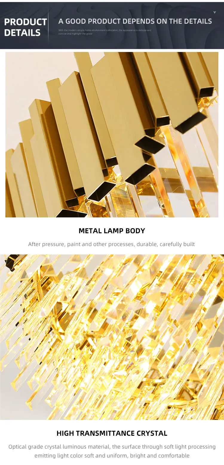 American Villa Hotel Chandeliers Lighting Quality Stair Light Chandelier Glass Pendant Ball