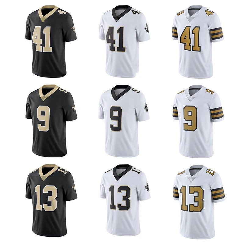 Wholesale Wholesale Stitched American Football Jersey Men's Packer S Team  Uniform #41kamara # 9 Brees #13 From m.