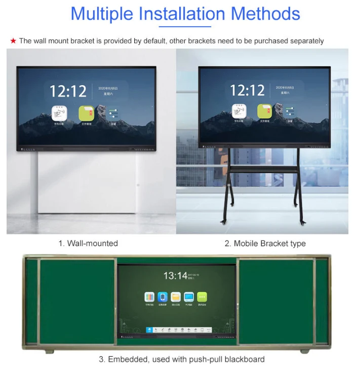 Guanpinxin interactive whiteboard of various sizes
