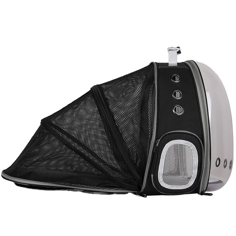 Cat Backpack Solid Space Capsule Pattern Zipper Closure Pet Carrier Portable Outgoing Small Size Animal Pattern Pets Carring Bag