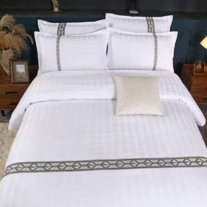 Five Stars Hotel Luxury Bedding Sets Bed Cover Bedding Set 100 Cotton Hotel