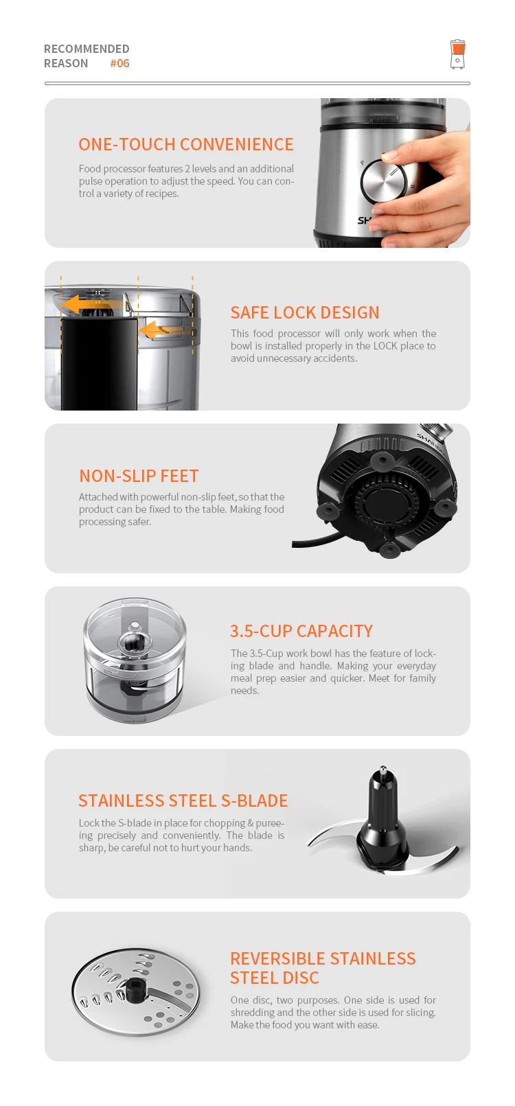 Multifunction Pureeing Slicing Mini Chopper Electric Food Processor