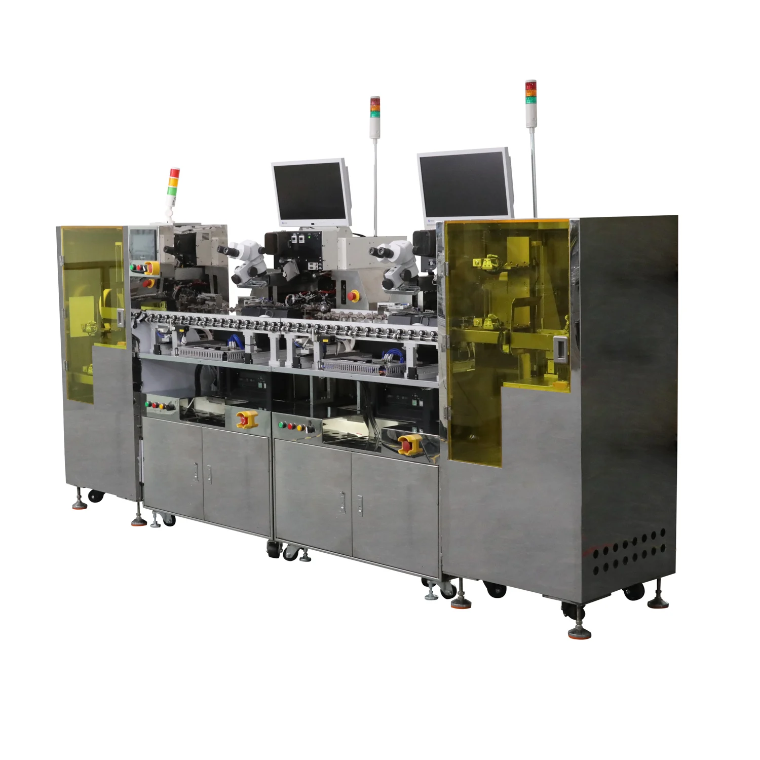 Wire bonding. Wire bonding Machine. Bonding Machine. Shenzhen Han's Assembly & Testing Technology wire Bonder.