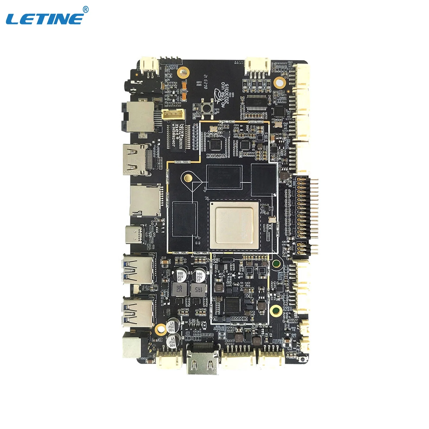 Rockchip RK3588 Android 12 OS NPU Chip Board Mini Pc Digital Signage Pcba  Control DDR4 Development MotherBoard