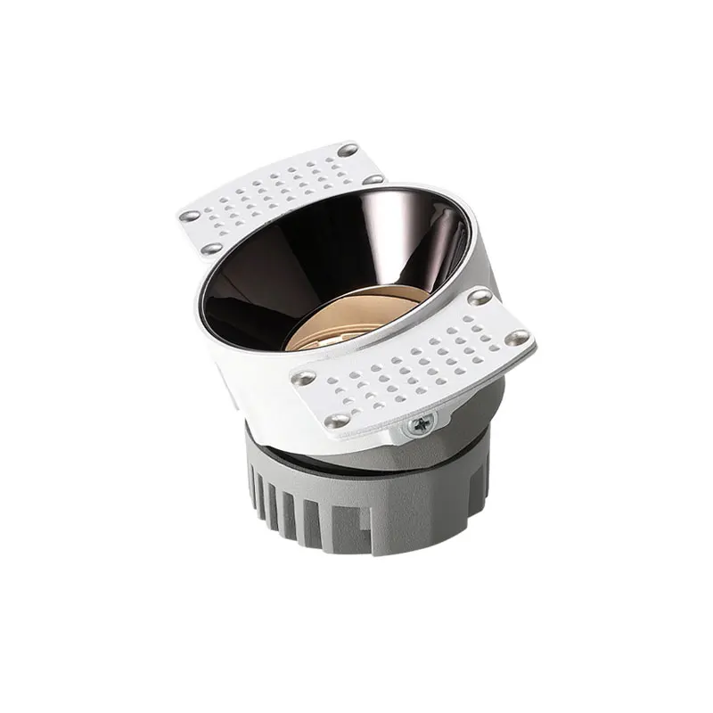 Точечный светильник Trimless с узкой рамкой круглая Встраиваемая потолочная лампа полного спектра 15 Вт точечный ediless