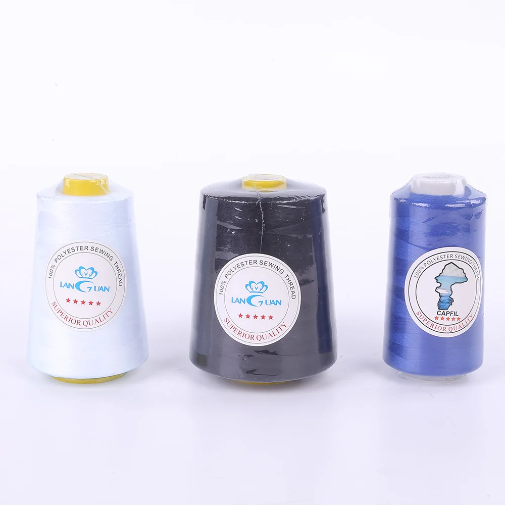 Multi Color 100% Polyester Sewing Threads High Tenacity Sewing Threads 40/2 40s/2 402 Yards