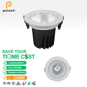 Modern Embedded Spot Light Ceiling, 30W,120mm,high Color Rendering Index, Full-spectrum Chip, Suitable for Indoor Lighting