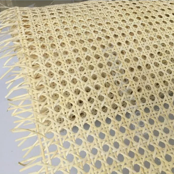 High-quality Natural Mesh Furniture Bleached Square Rattan Woven Cane Webbing