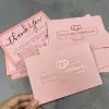 Rose gold foil card