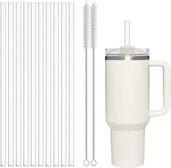 Premium material Tritan 10mm 0.4inch Replacement Straw Compatible with 40 oz 30 oz Cup Tumbler