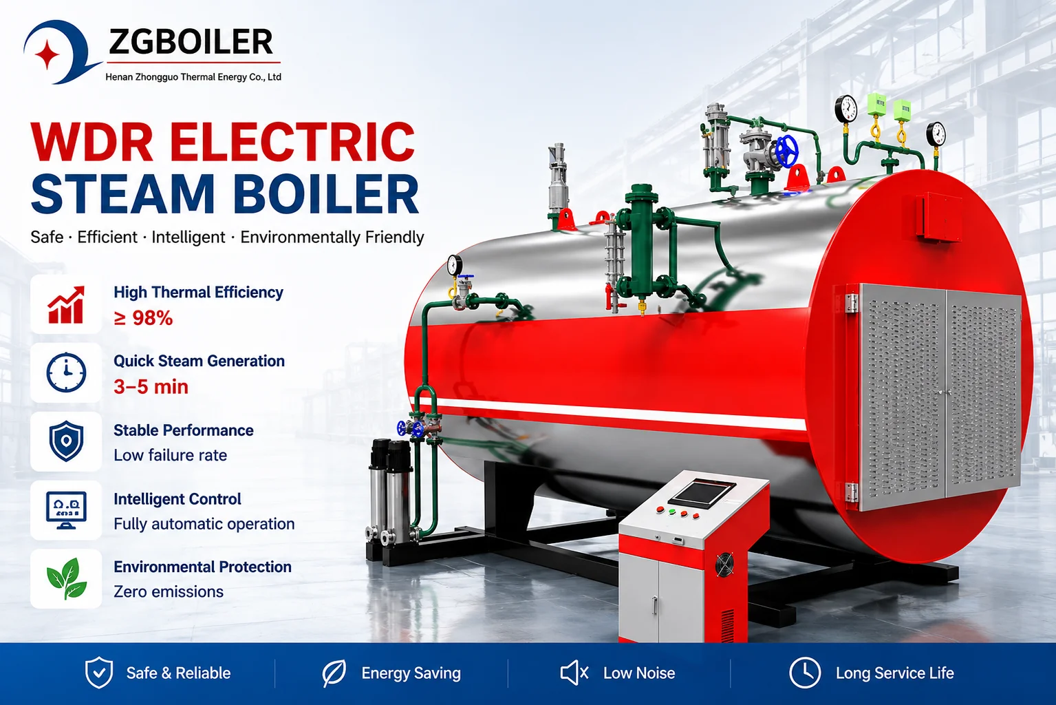 Hot Water Boiler, 100-2000KW, Carbon Steel - detail 2