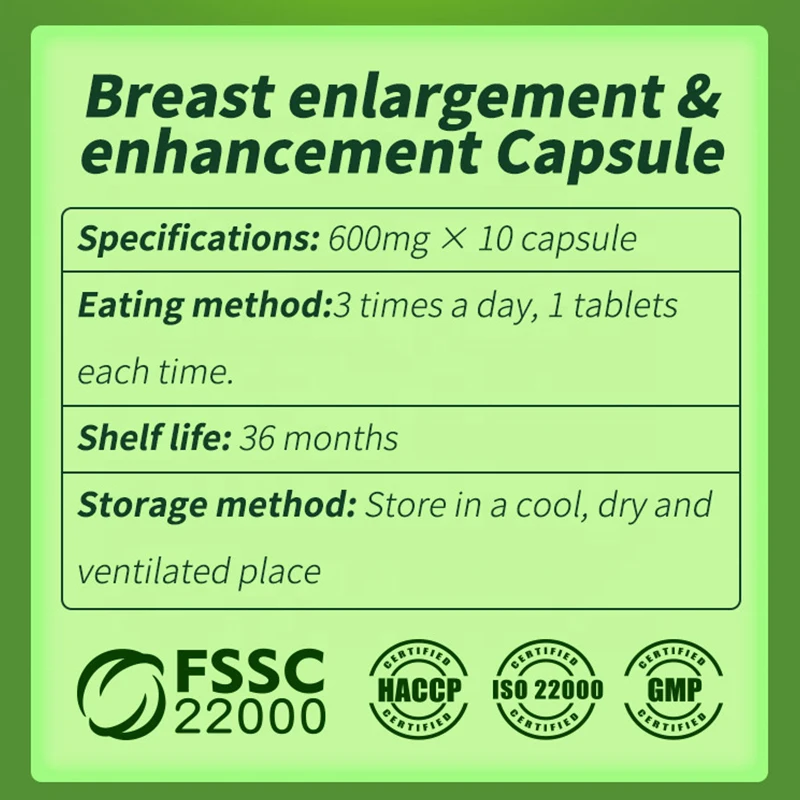 Private Label Breast Enlargement Capsules - Herbal Supplements