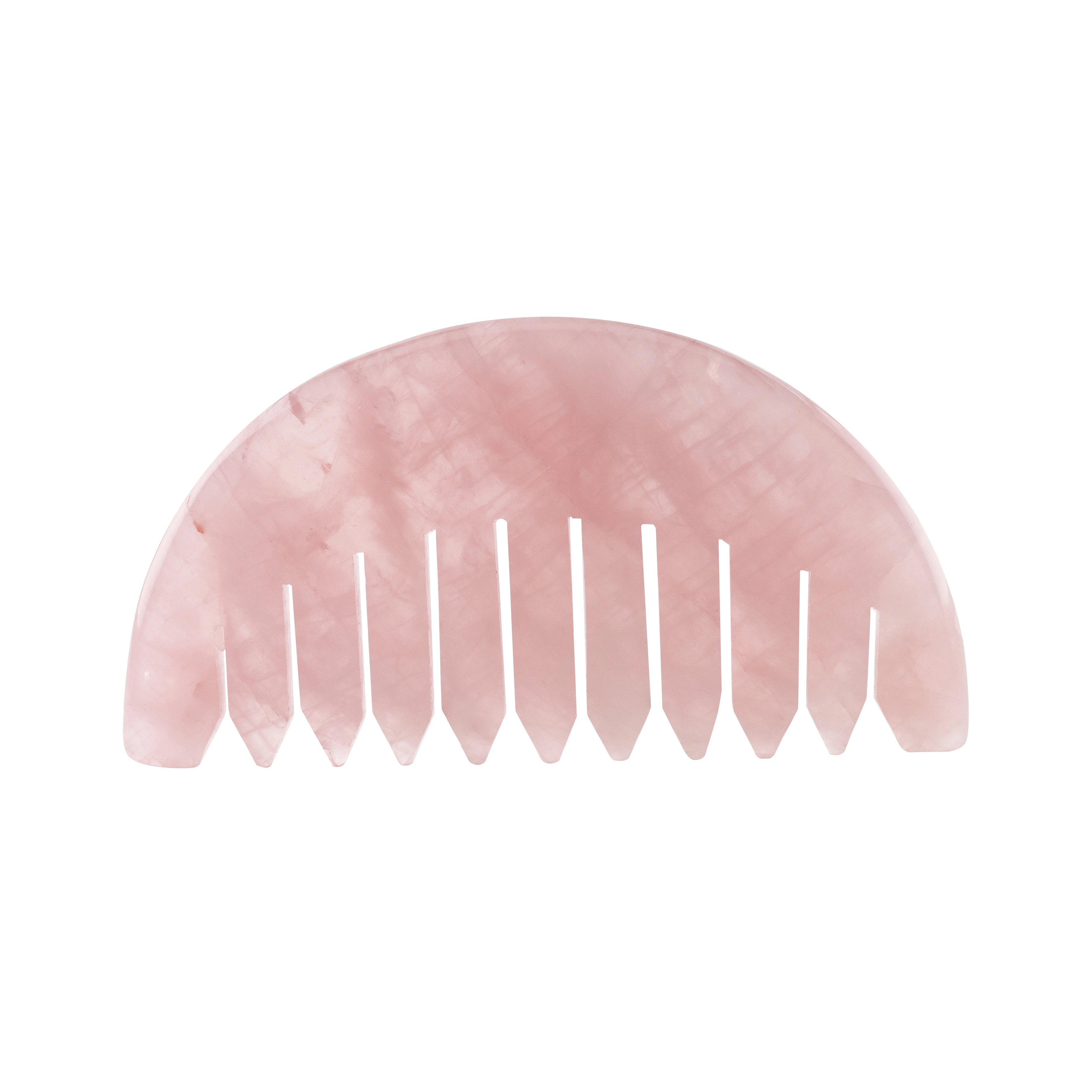 Muelson Direct Factory Price Rose Quartz Gua Sha Comb Masaj Seti Head Massager