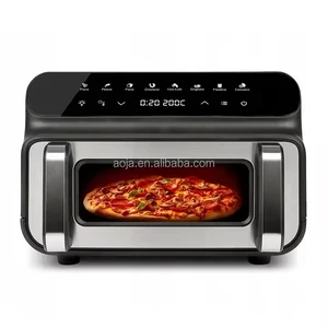 New Pizza Oven Air Fryer Grill 3 in 1 Upper and Bottom Heating Elements Fits for 10 Inch Pizza Maker Digital air Fryer Grill