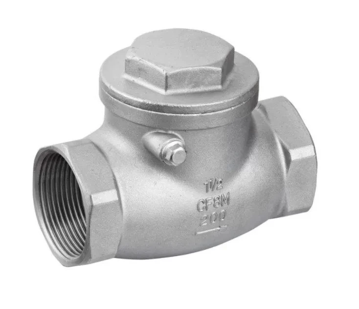 304 stainless steel horizontal check valve internal thread check valve DN25 swing check valve