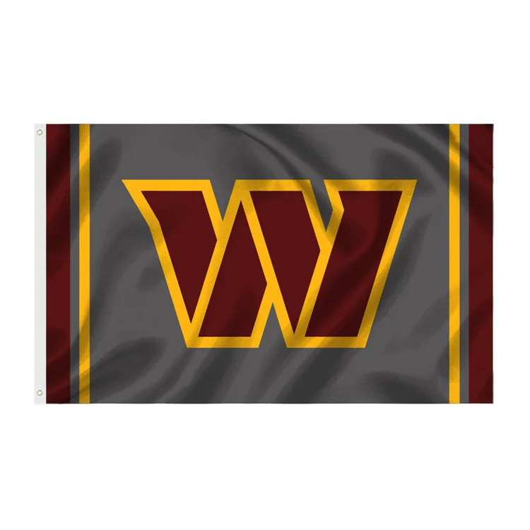 Custom Design All 32 Team 3x5FT Football NFL Sports Flags Washington Commanders Flag With Stars and Stripes
