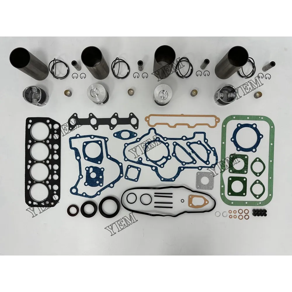 K4E Overhaul Kit With Cylinder Gaskets Set Piston Rings Liner for Mitsubishi