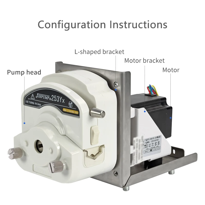 JIHPUMP High Efficiency 110v 220v 3000ml Peristaltic Pump Precision Medical Instrument Easy Install Support High Float OEM