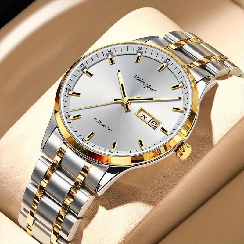 Swiss Watch Men's Watch Automatic Mechanical Watch Luminous Diamond Waterproof Men's Watch main image 0