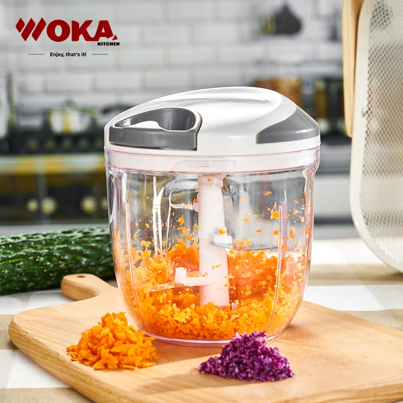 Food Processor Manual Vegetable Chopper Double Blade Vegetable Chopper and Slicer