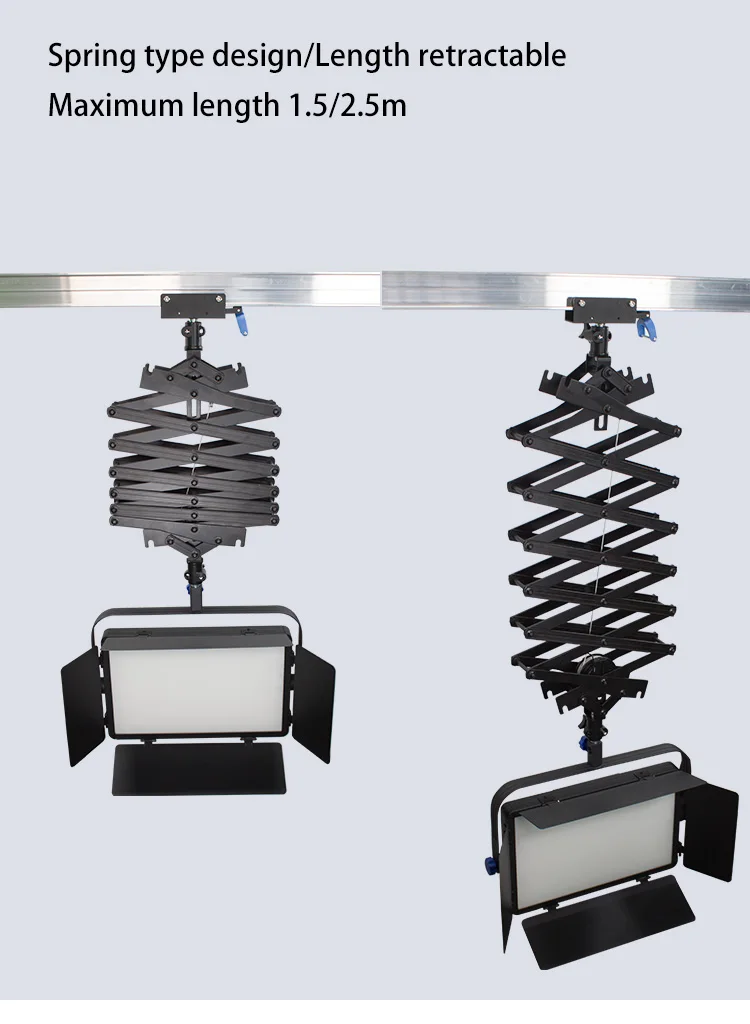 Professional Photography Studio Equipment Ceiling Rail System Accessories Pantograph Hanger