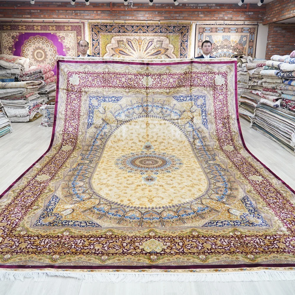 10x14ft Persian Hallway Runner Rugs Area Turkish Carpets Living Room Large Miniature Stain Removal Silk Rug
