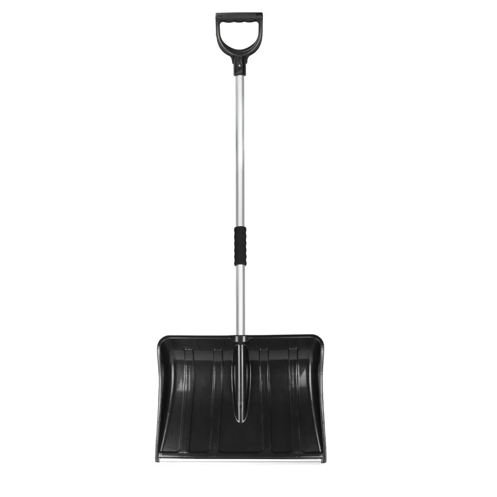 60-Inch Adjustable Flat Shovel - Heavy Duty Ice Scraper, Snow Shovel & Garden Tool With Sharp Steel Blade