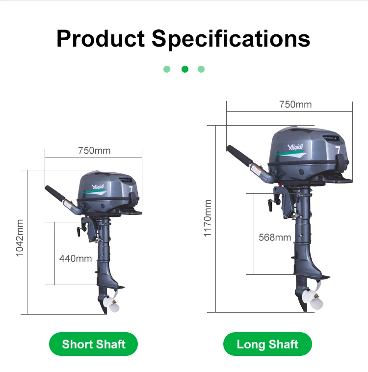 Aiqidi E7 7hp Electric Boat Motor Water Cooling Tiller Control 48v