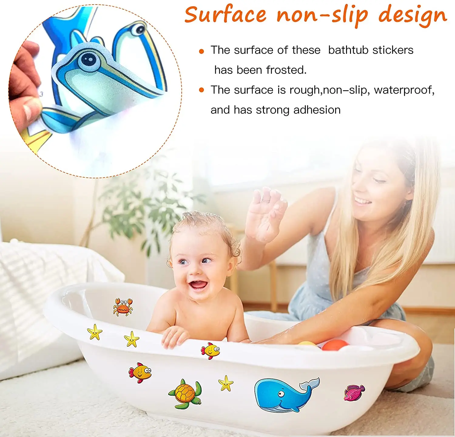 Peva Sticker Anti Slip Safety,Nonskid Stickers For Baby Shower