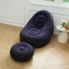 Dark blue(sofa + footstool + foot pump)