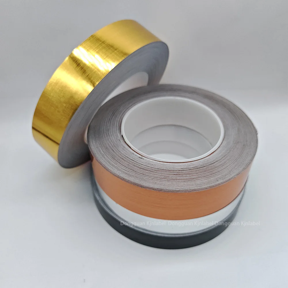 50μm Metal Brush Nickel Sticker Pet Label Paper Brush Chrome Metallic Sticker Gold Metallic Paper Metallic Foil Sticker