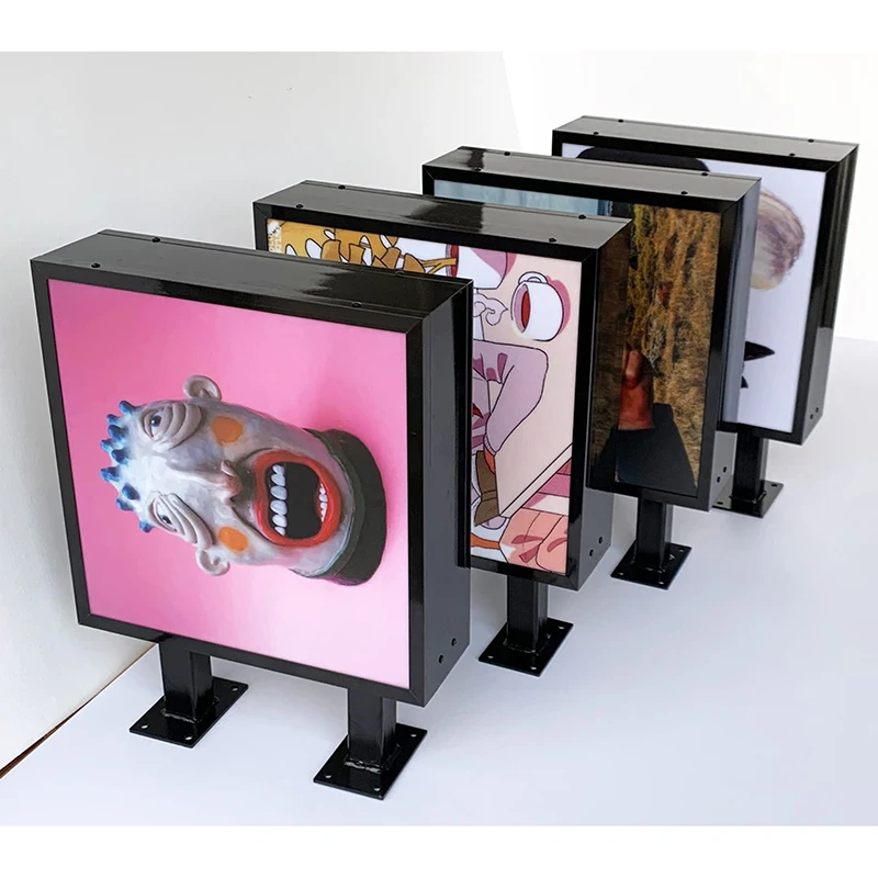 Mfuko wa Aliminium Frame Doorplate Nyota Zinazotumika Nje Double Sided Walimu Acrylic Light Box Sign