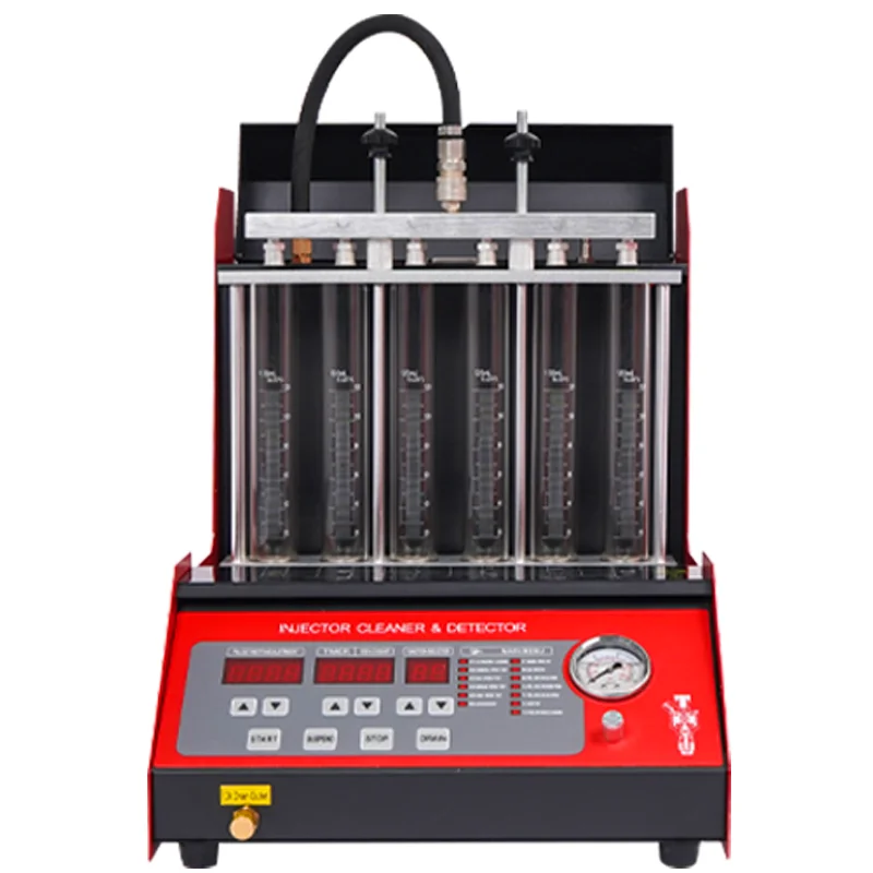 2024 Official Factory AUTOOL 220V 6 Cylinder Heating Function Fuel Petrol Injector Tester Machine Ultrasonic Cleaner And Tester