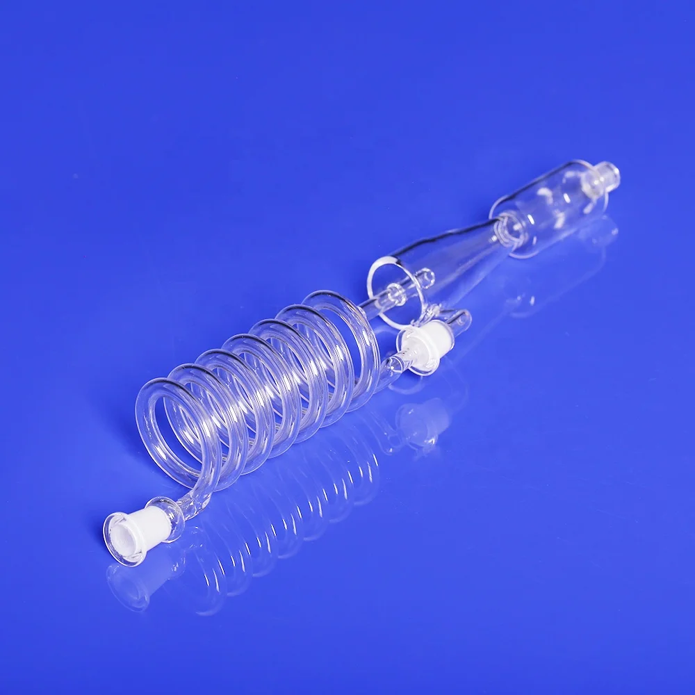 Customized Chemical Laboratory Cyclone Dust Separator Quartz Glass Spiral Tubes